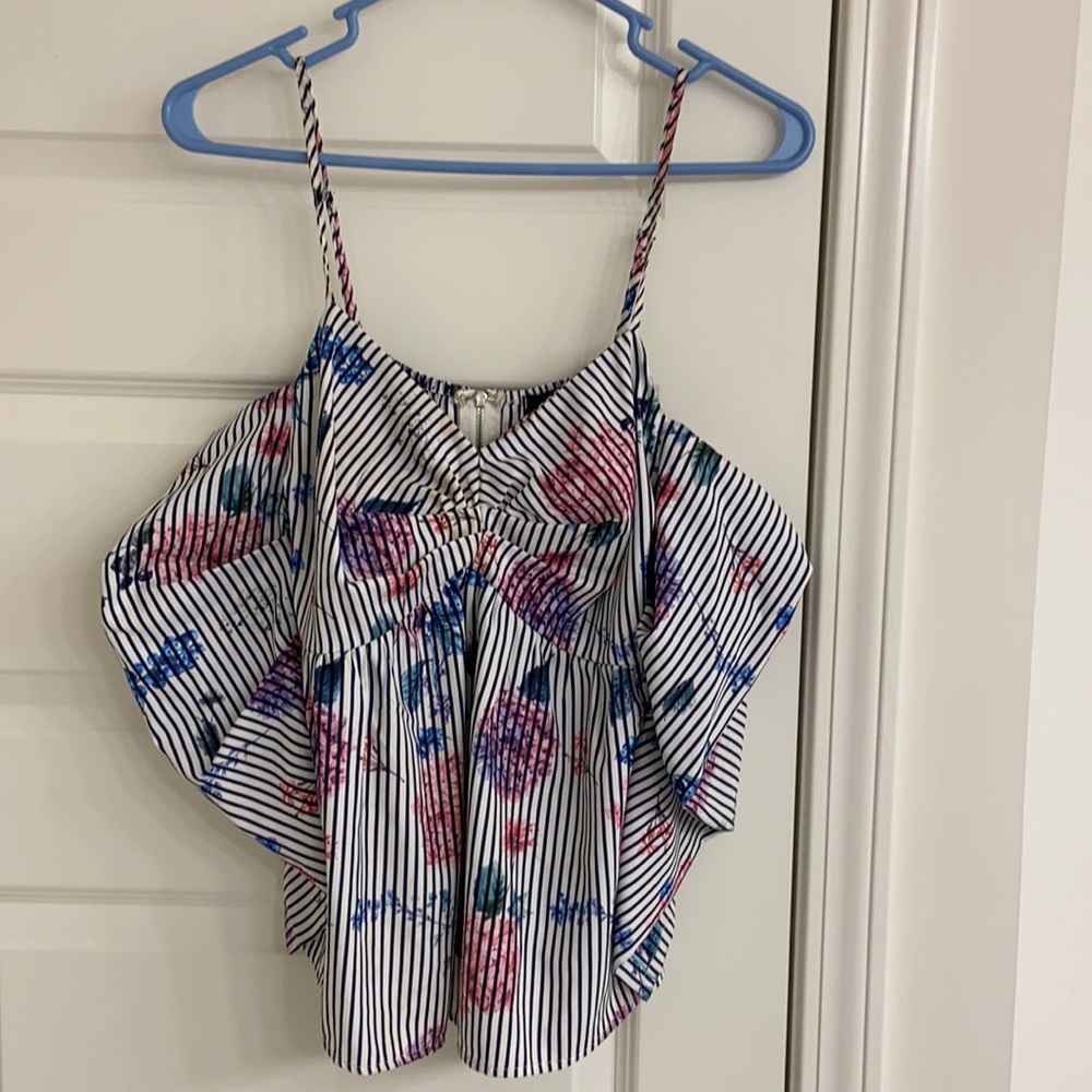 Spaghetti Strap Striped Top